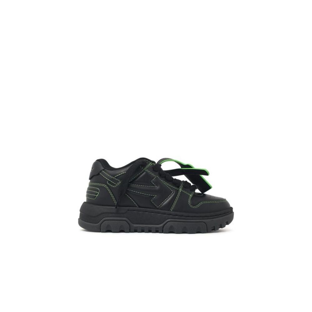 Off-White 'O.O.O. Chunky' Black Leather Blend Sneakers Men